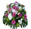 coussin fleurs funérailles à Gleizé